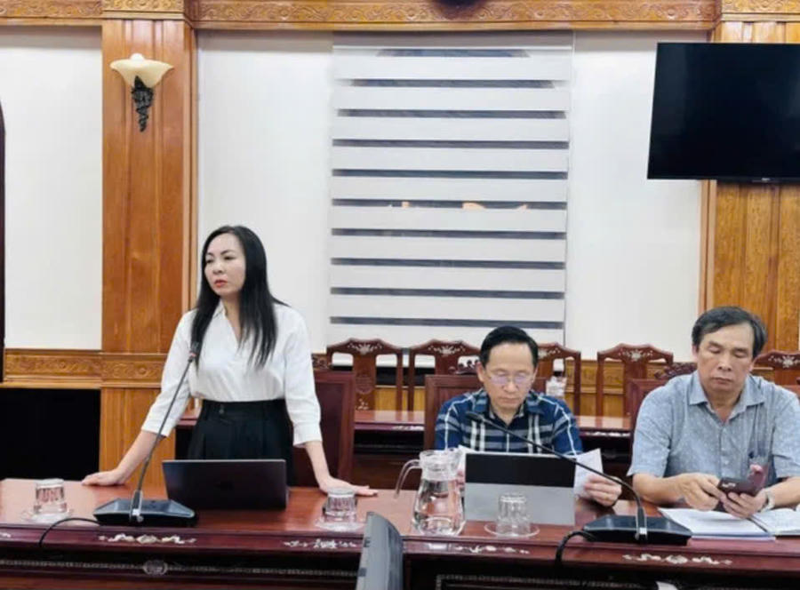 Lãnh đạo Sở Y tế tỉnh Gia Lai phát biểu tại cuộc họp. Ảnh: T.H