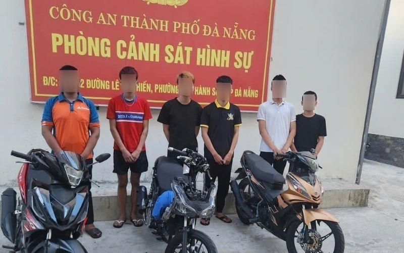 Công an Đà Nẵng truy xét nhóm thiếu niên mang hung khí, chạy xe hơn 90km/h truy đuổi đánh người. Ảnh: Công an cung cấp