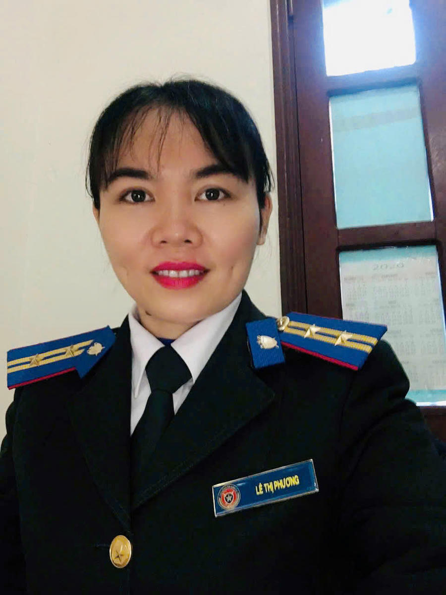 Chị Lê Thị Phương (Chấp hành viên Phòng THADS khu vực 2 - Thanh Hóa) - "bà mối" có duyên, có phúc đã tận tâm hàn gắn cho vợ chồng đương sự "gương vỡ lại lành". (Ảnh: NVCC)