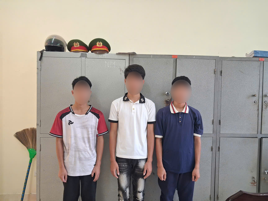 3 bị can vừa bị khởi tố về hành vi Cố ý gây thương tích. (Ảnh: CA Lai Châu)