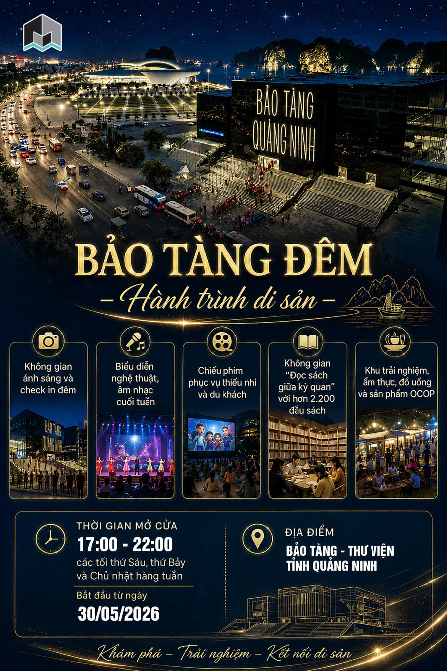 Các sản phẩm du lịch, dịch vụ về đêm của Bảo tàng - Thư viện tỉnh bắt đầu triển khai thí điểm từ 30/5.