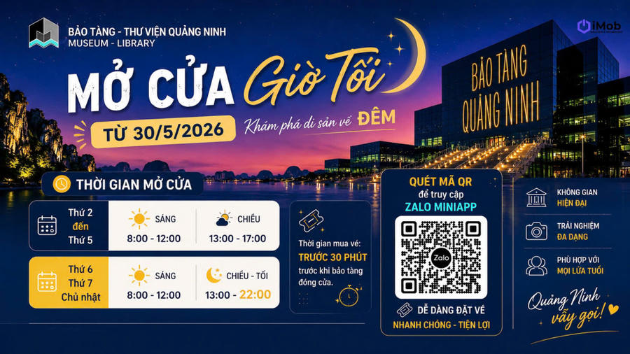 Du khách có thể quét mã QR để mua vé trực tuyến.