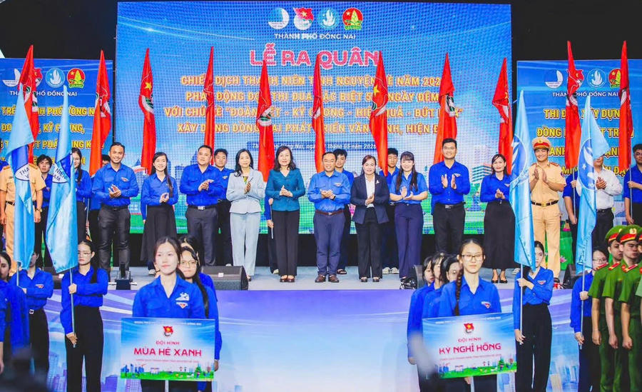 Tưng bừng Lễ ra quân Chiến dịch Thanh niên tình nguyện Hè năm 2026 do Thành đoàn Đồng Nai tổ chức. 