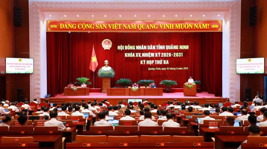 Quang cảnh Kỳ họp Hội đồng nhân dân tỉnh Quảng Ninh khóa XV, nhiệm kỳ 2026-2031. Quang cảnh Kỳ họp Hội đồng nhân dân tỉnh Quảng Ninh khóa XV, nhiệm kỳ 2026-2031.