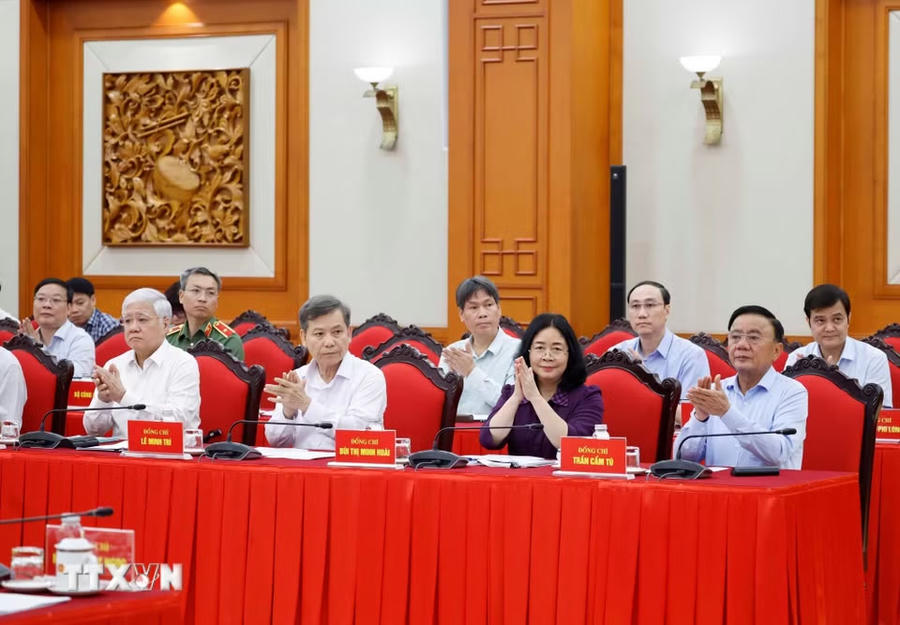 Các đại biểu tham dự phiên họp - Ảnh: TTXVN