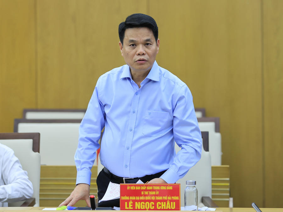Bí thư Thành uỷ Hải Phòng Lê Ngọc Châu. Ảnh: VGP