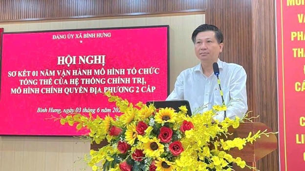 Ông Trần Văn Tuấn, UVBTV Thành ủy, Trưởng Ban Nội chính Thành ủy TPHCM phát biểu chỉ đạo hội nghị