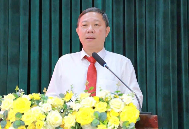 Ông Dương Anh Đức, Ủy viên Ban Thường vụ Thành ủy, Trưởng Ban Tuyên giáo và Dân vận Thành ủy TPHCM phát biểu chỉ đạo tại hội nghị