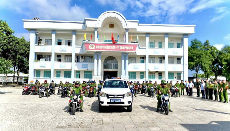 Lễ ra quân (Nguồn: Công an phường Long Bình). 