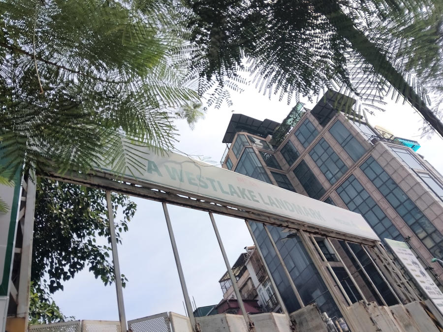 Bảng biển dự án.