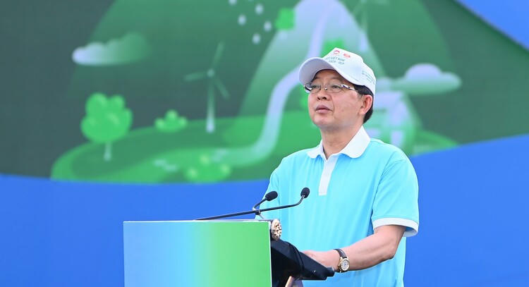 Phó Thủ tướng Chính phủ Hồ Quốc Dũng phát biểu tại buổi lễ.