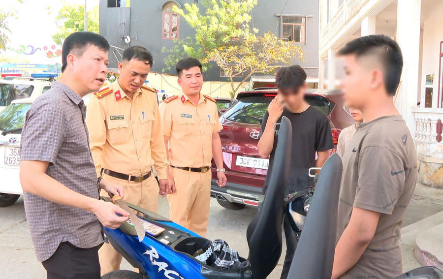Lực lượng Cảnh sát giao thông xử lý nhóm, thanh thiếu niên vi phạm TTATGT