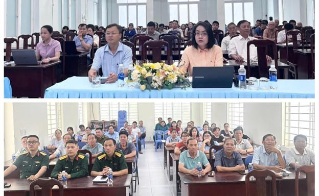 Quang cảnh tại điểm cầu phường An Phú Đông