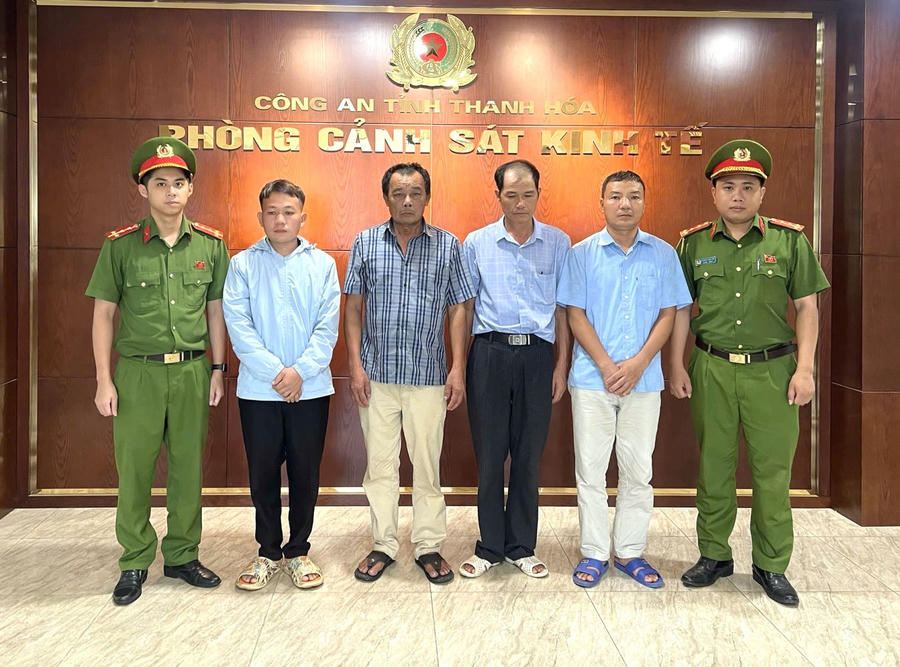 4 đối tượng bị khởi tố. (Ảnh: CATH)