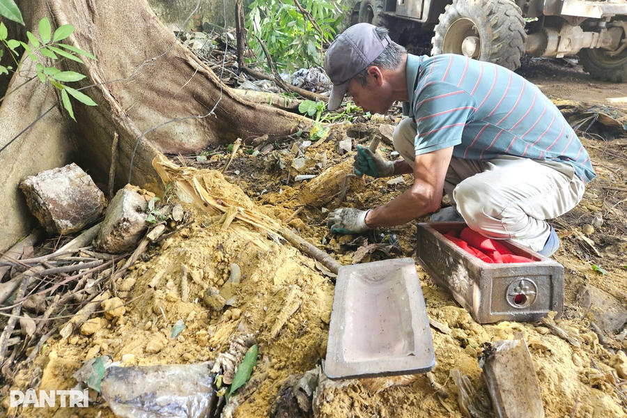 Khu vực phát hiện các hài cốt. Ảnh Dân trí