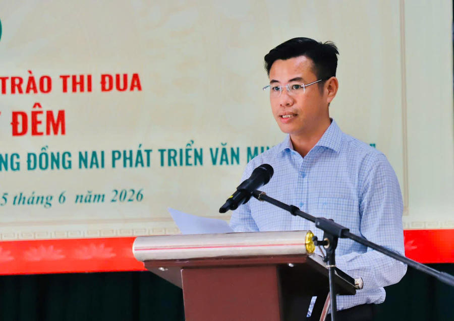 Đại biểu phát biểu tại Lễ phát động.