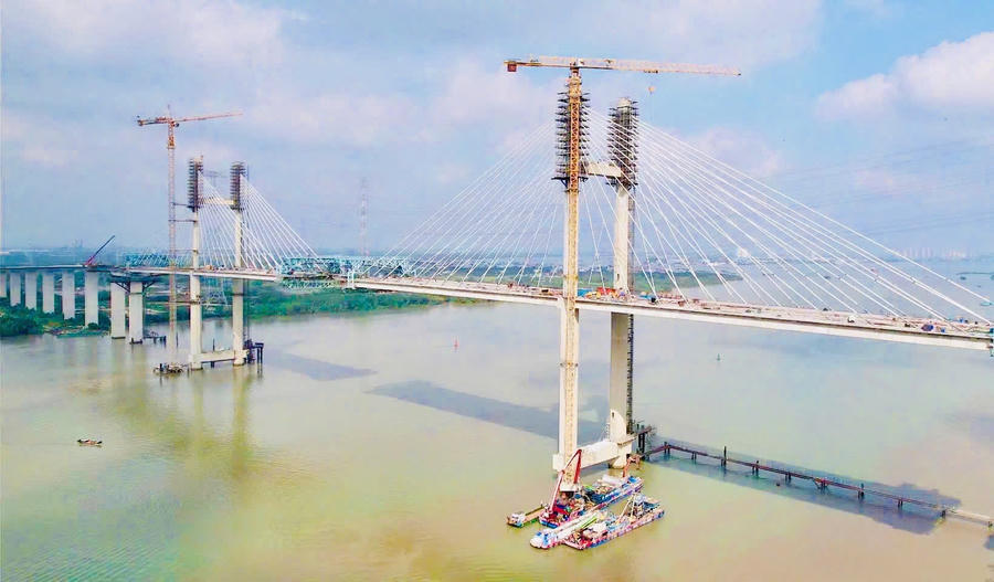 Cầu&nbsp;Phước Khánh kết nối TP.HCM - Đồng Nai sắp hợp long.
