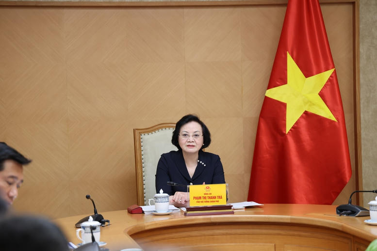 Phó Thủ tướng Phạm Thị Thanh Trà phát biểu chỉ đạo tại cuộc họp về Đề án thành lập thành phố Quảng Ninh.