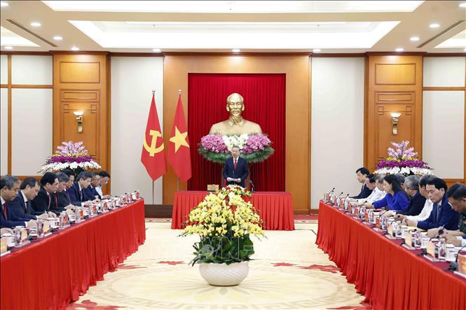 Tổng Bí thư, Chủ tịch nước Tô Lâm phát biểu chỉ đạo. Ảnh: TTXVN.