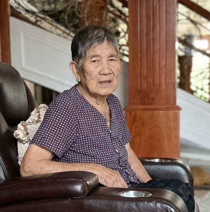 Chân dung mẹ tôi khi còn khỏe (ảnh: Chu Trọng Trung).