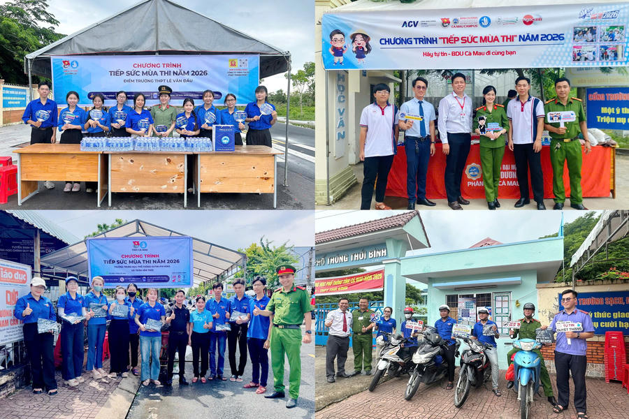 Các đội hình “Tiếp sức mùa thi” ra quân hỗ trợ thí sinh tham dự Kỳ thi tốt nghiệp THPT vào chiều ngày 10/6.