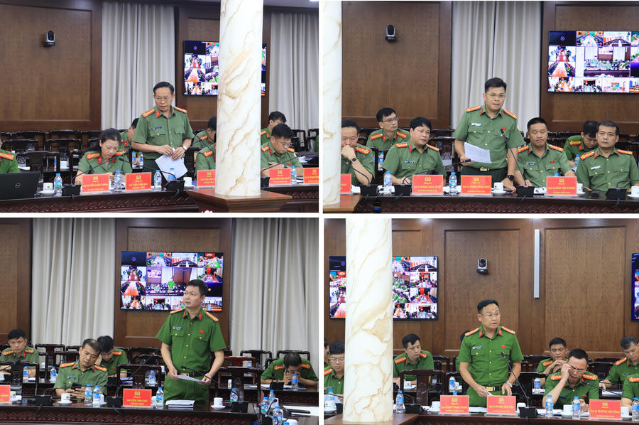 Đại diện các đơn vị báo cáo tham luận tại hội nghị.