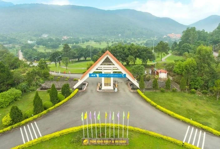Sân golf Tam Đảo (tỉnh Phú Thọ), nơi ông Nguyễn Khắc Định, Trưởng phòng Khoáng sản thuộc Sở Nông nghiệp và Môi trường tỉnh Phú Thọ xuất hiện chơi golf trong giờ hành chính. (Ảnh: TL).