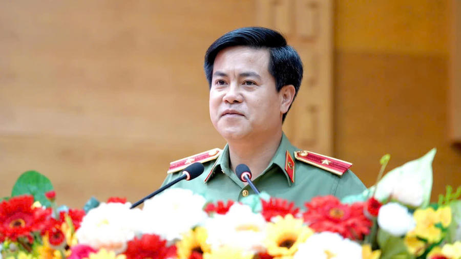 Thiếu tướng Nguyễn Đức Hải - Giám đốc Công an TP Đồng Nai phát biểu khai mạc.