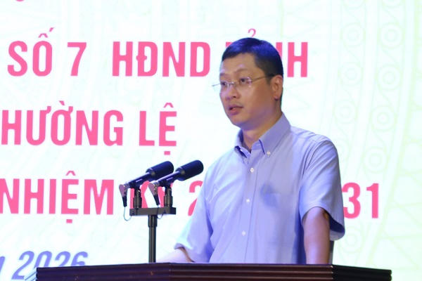 Ông Trần Huy Phương, Phó Bí thư Tỉnh ủy Bắc Ninh phát biểu tại hội nghị.