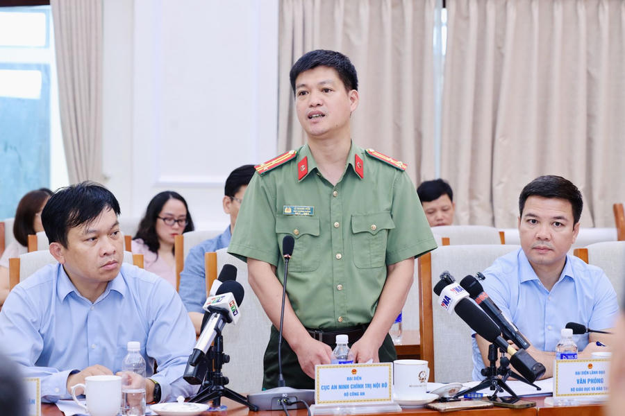 Đại diện Cục An ninh chính trị nội bộ (A03), Bộ Công an chia sẻ.