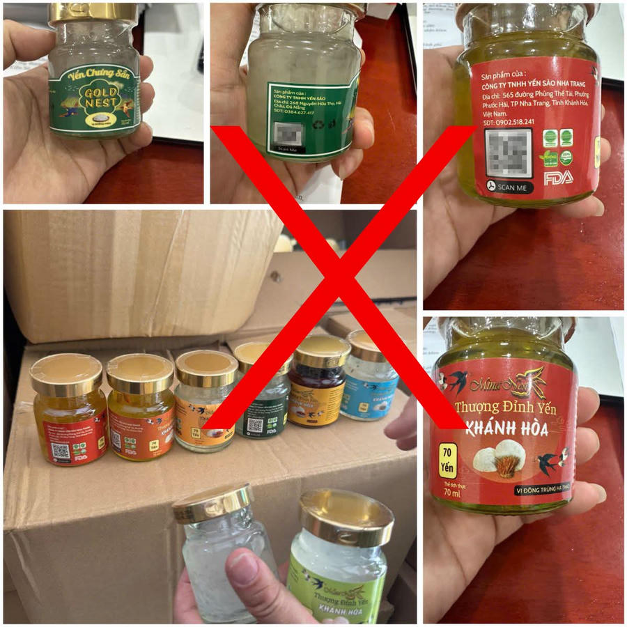 Nhận diện hàng giả. Ảnh C.a