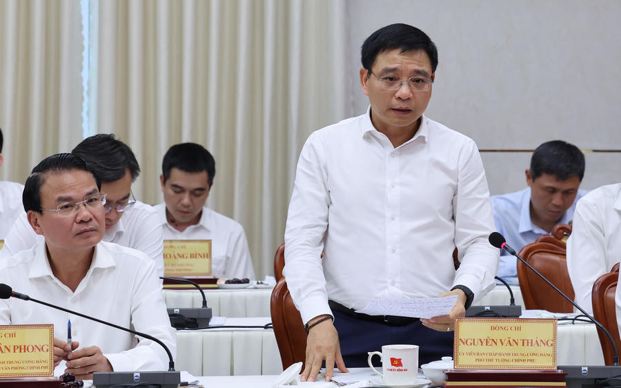 Phó Thủ tướng Nguyễn Văn Thắng phát biểu. Ảnh: VGP