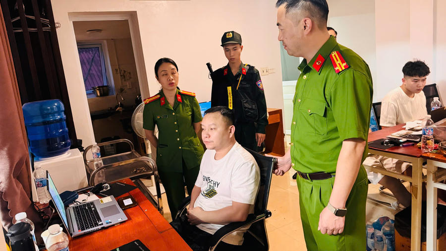 Wang Xiang Sheng (Vương Trường Sinh), kẻ cầm đầu đường dây lừa đảo xuyên quốc gia vừa bị Công an tỉnh Lào Cai triệt phá. (Ảnh: CA Lào)