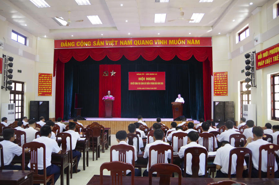 Toàn cảnh hội nghị sơ kết công tác Cảnh sát biển 6 tháng đầu năm