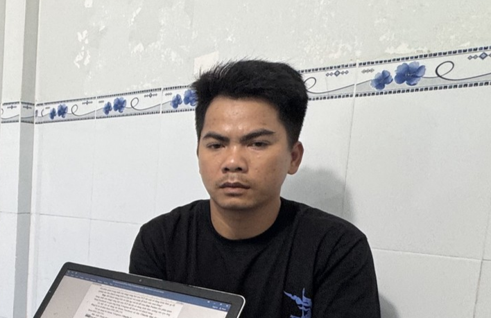 Đối tượng Nguyên Chí Thanh. Ảnh: BCA