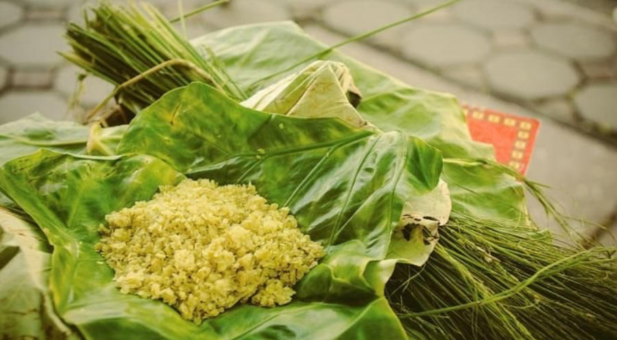 Cốm Mễ Trì. Ảnh InT
