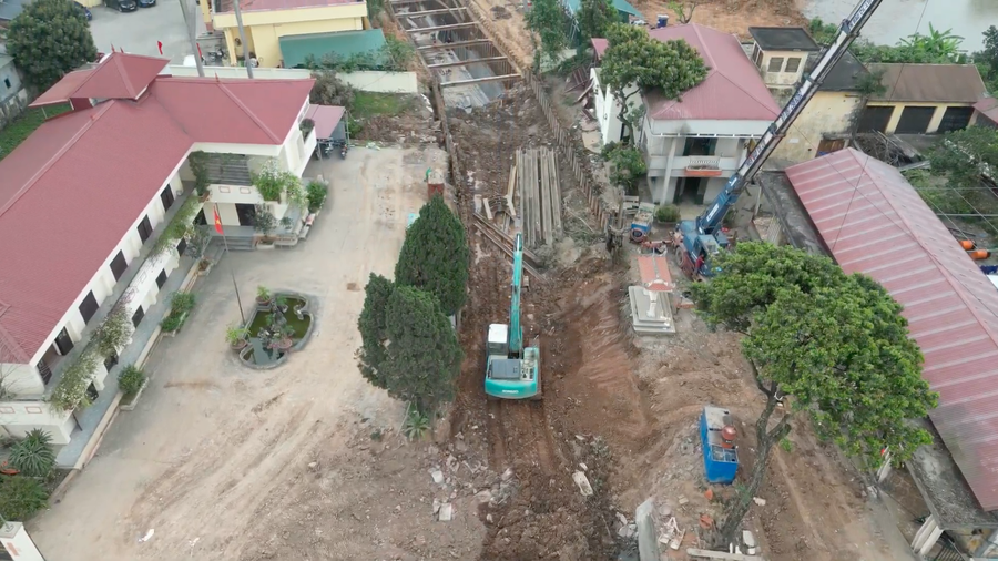 Dự án đã đi đến những đoạn cuối kênh Thuỵ Phương.