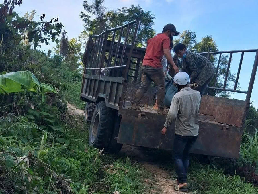 Nạn nhân tử vong nghi do đạn bắn từ súng tự chế. (Ảnh: Công an tỉnh Gia Lai)
