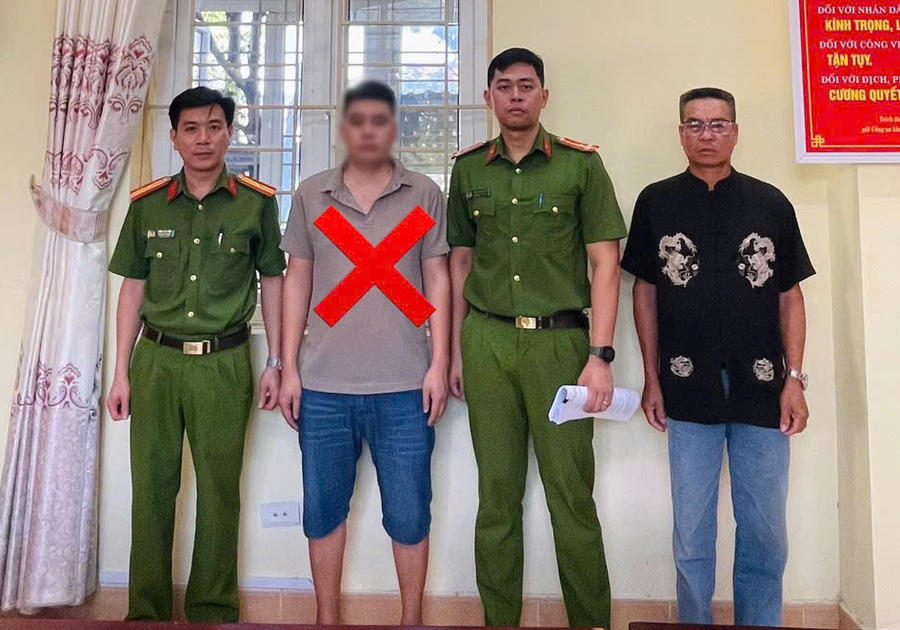 Đối tượng Trần Ngọc H (dấu X). (Ảnh: Công an tỉnh Lai Châu).