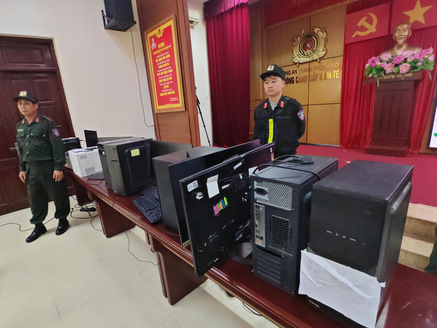 Tang vật thu giữ được.