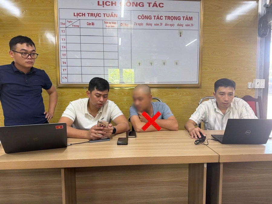 Đối tượng Nguyễn Văn T (dấu X). (Ảnh: Công an tỉnh Lai Châu).