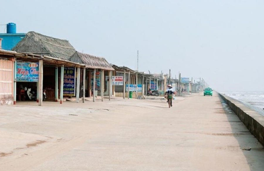Đoạn bờ biển Quất Lâm trước đây. Ảnh InT