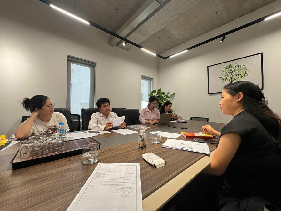 PV&nbsp;làm việc với đại diện Công ty Cổ phần Dược phẩm Revo.