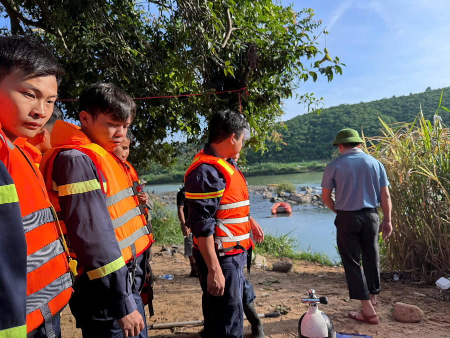 Khu vực các nạn nhân gặp nạn trên sông Đồng Nai xã Phúc Thọ. Ảnh: Phúc Khánh