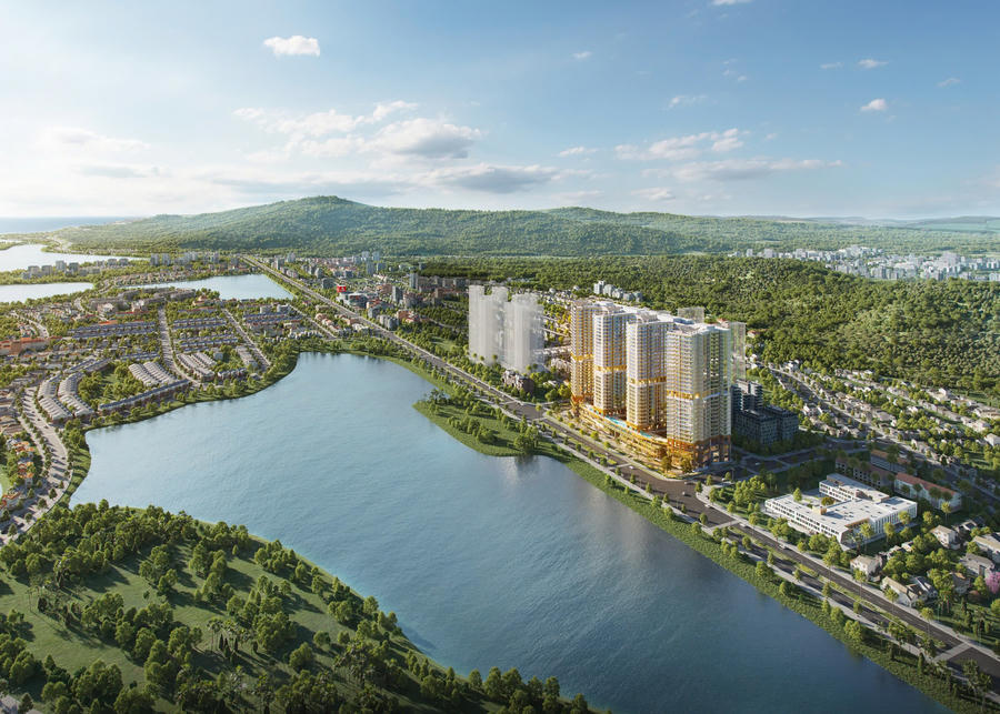Vị trí trung tâm nằm trong lõi du lịch của dự án The Bayside.