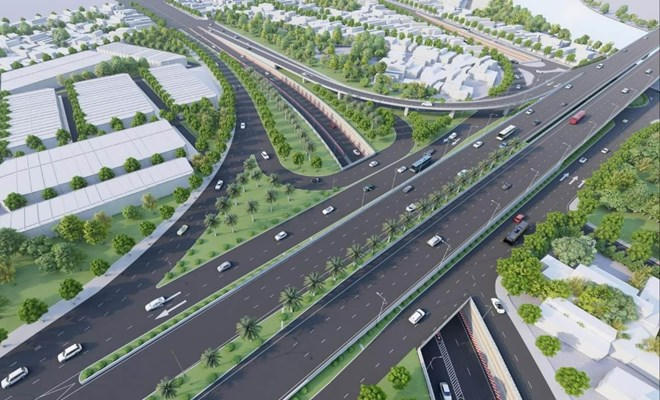 Phối cảnh dự án đầu tư xây dựng tuyến đường nối QL 5-QL10. Ảnh: TP Hải Phòng
