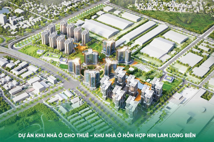 hối cảnh Dự án Khu nhà ở cho thuê - Khu nhà ở hỗn hợp Him Lam Long Biên.