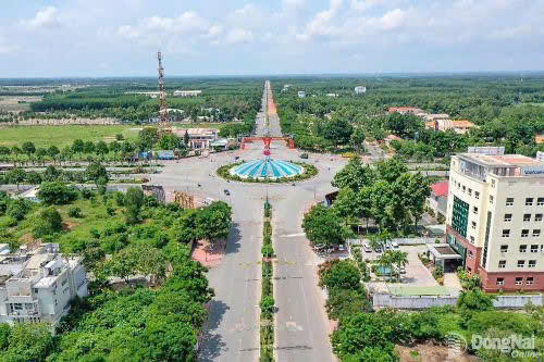 Trục trung tâm phường Nhơn Trạch (TP Đồng Nai).