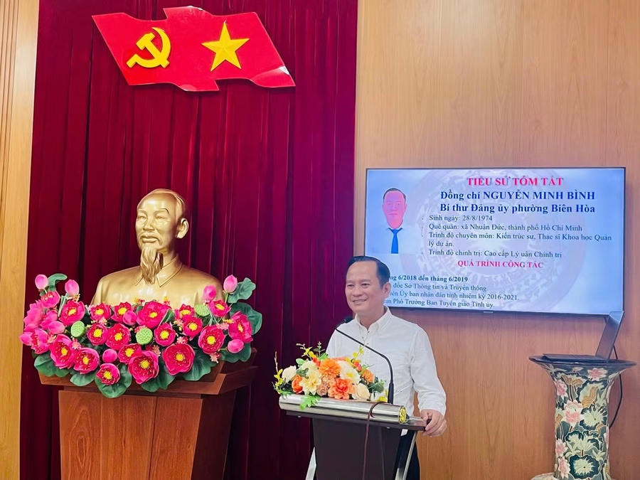 Ông Nguyễn Minh Bình phát biểu tại hội nghị.