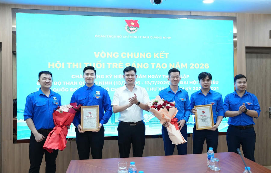 Đoàn Thanh niên Công ty CP Than Mông Dương - Vinacomin nhận Giải Nhì toàn đoàn tại Hội thi Tuổi trẻ sáng tạo năm 2026.